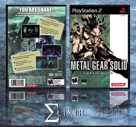 metal gear solid box cover code|metal gear solid art style.